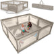 Lionelo willow xl - parc pour bébé - 187 cm x 207 cm x 68 cm - de 0 à 48 mois grande surface - très grand