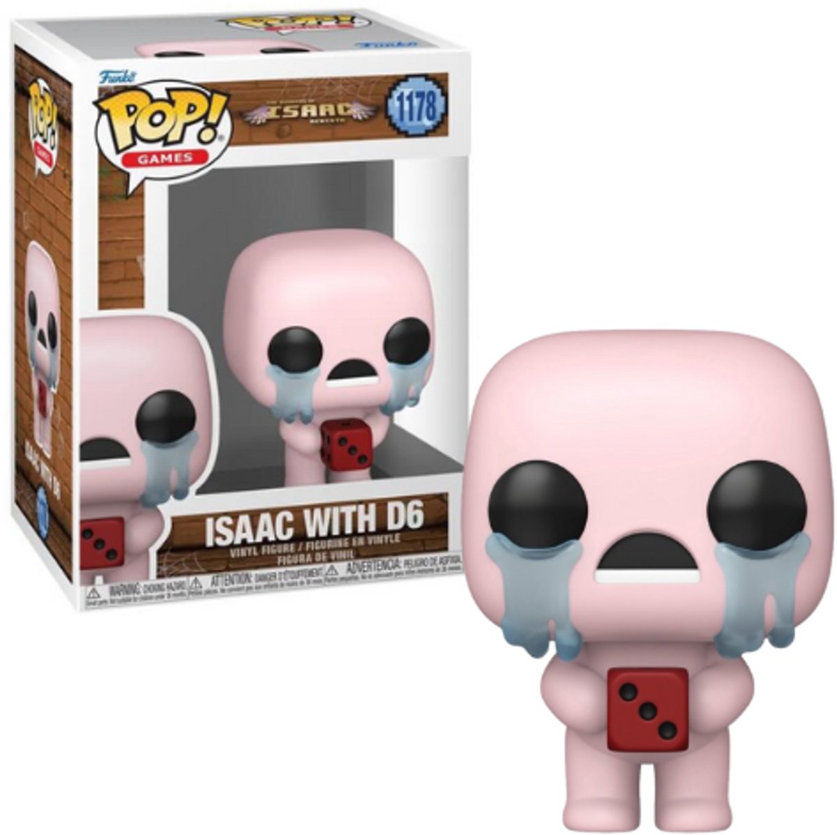 Funko la reliure d'Isaac Rebirth - Isaac avec figurine en vinyle D6 1178 pop unisexe ! - neutre - standard