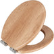Abattant de WC Wenko décor chêne clair - MDF certifié FSC - fermeture amortie Easy-Close - fixation Fix-Clip déclicable - abattant de WC décor bois - abattant de WC avec impression bois