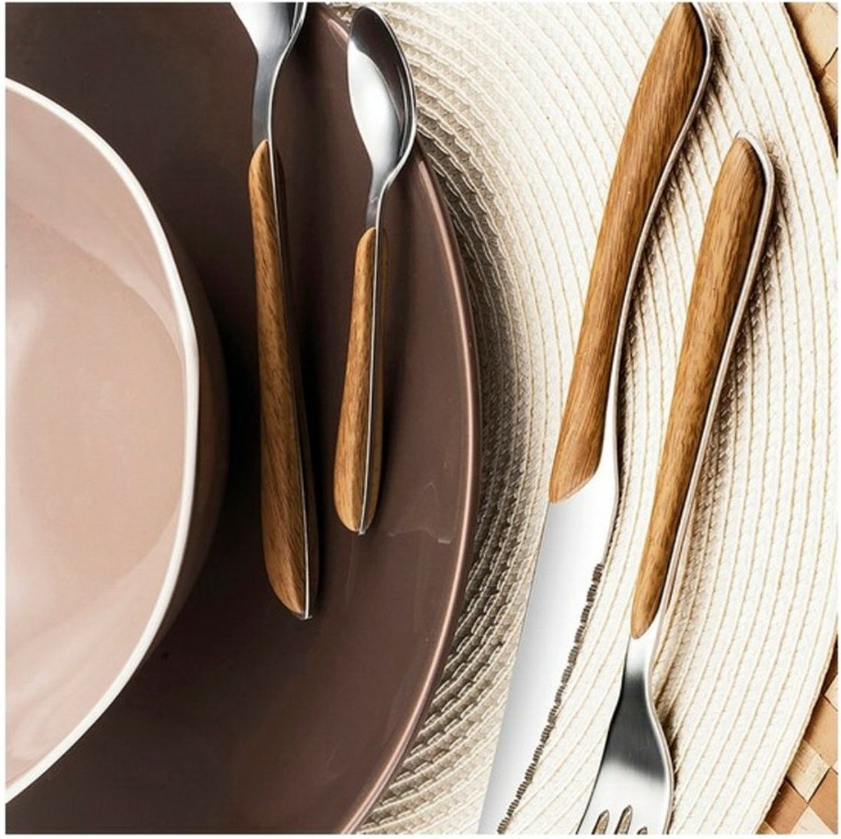 Ménagère Amefa Eclat - naturel - acier inoxydable - 24 pièces