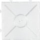 Assiette de base Nabbi, grand carré, dim. 15x15 cm, moyenne, transparente, 1 pièce