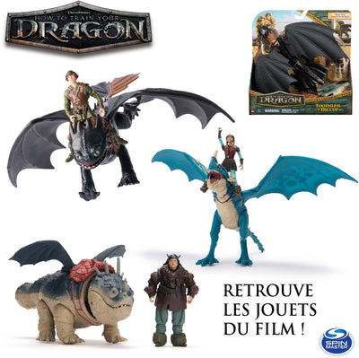 Dragons Dreamworks comment dresser votre dragon - comment apprivoiser un dragon - méchante vipère et astrid - figurines d'action du duo viking - jouets