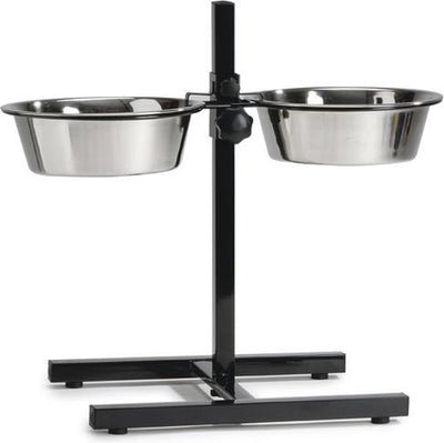 Beeztees standard - gamelle de nourriture et d'eau pour chien - noir - 20 cm