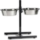 Beeztees standard - gamelle de nourriture et d'eau pour chien - noir - 20 cm