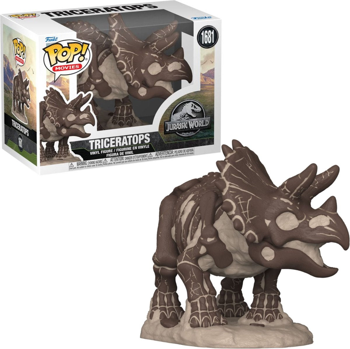 Funko Doll! Films Jurassic World Triceratops (fossile)