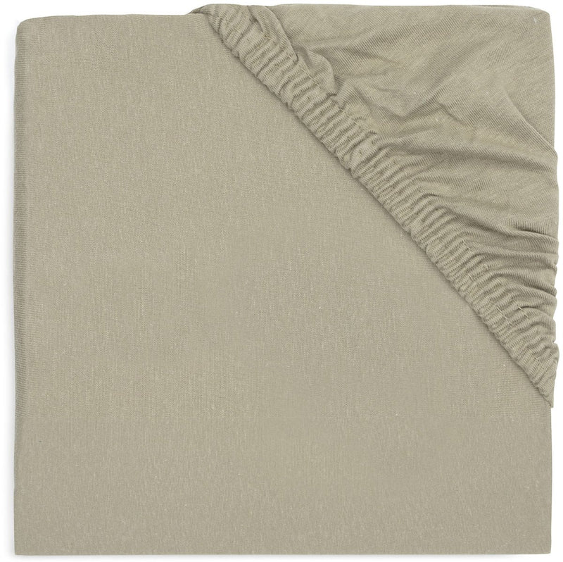 Jollein - drap housse jersey 70x140cm - berceau, lit, lit bébé - vert olive