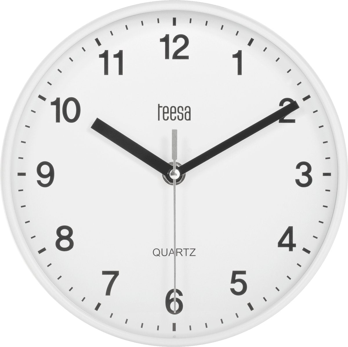 Teesa tsa0038 horloge murale analogique 20 cm blanc
