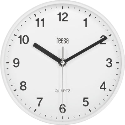 Teesa tsa0038 horloge murale analogique 20 cm blanc