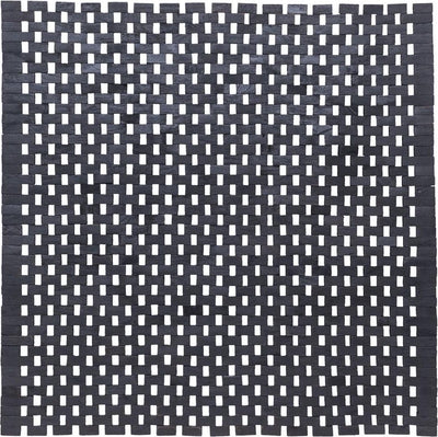 Bloc de bois Sealskin - tapis de bain 60x60 cm - 100% bois recyclé - teck noir