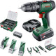Perceuse à percussion sans fil Bosch pour la maison et le jardin, 18 V, avec batterie incluse. chargeur, incl. cas