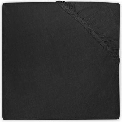 Jollein - bébé - drap-housse pour berceau jersey (noir) - coton - drap-housse pour berceau - 40 50x80 90cm
