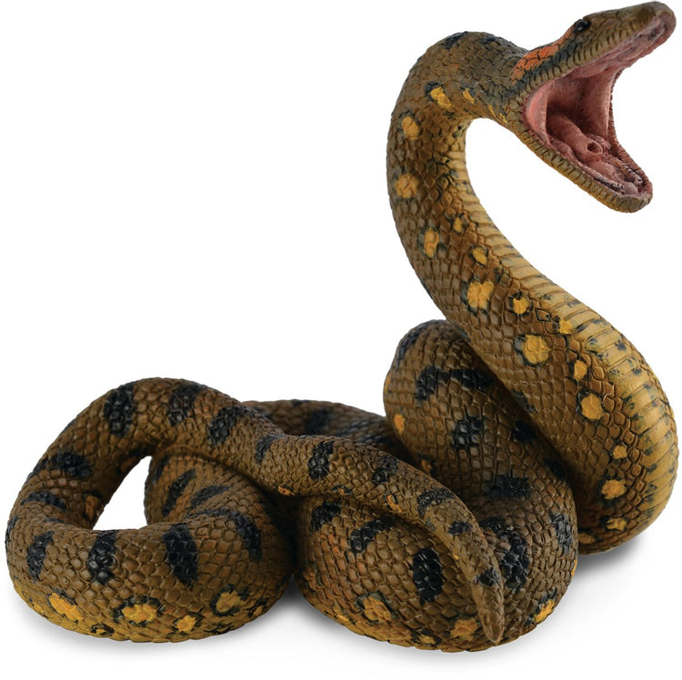 Figurine Collecta - anaconda vert - (l) - animaux sauvages - peint à la main - miniature