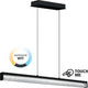 Suspension Eglo cardio 1 - LED - 100 cm - noir - cristaux - dimmable