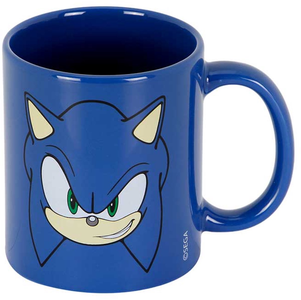 Karactermania - Sonic the Hedgehog - Sega Face - Mug dans une boîte cadeau - Mugs - Sacs à café - Bleu