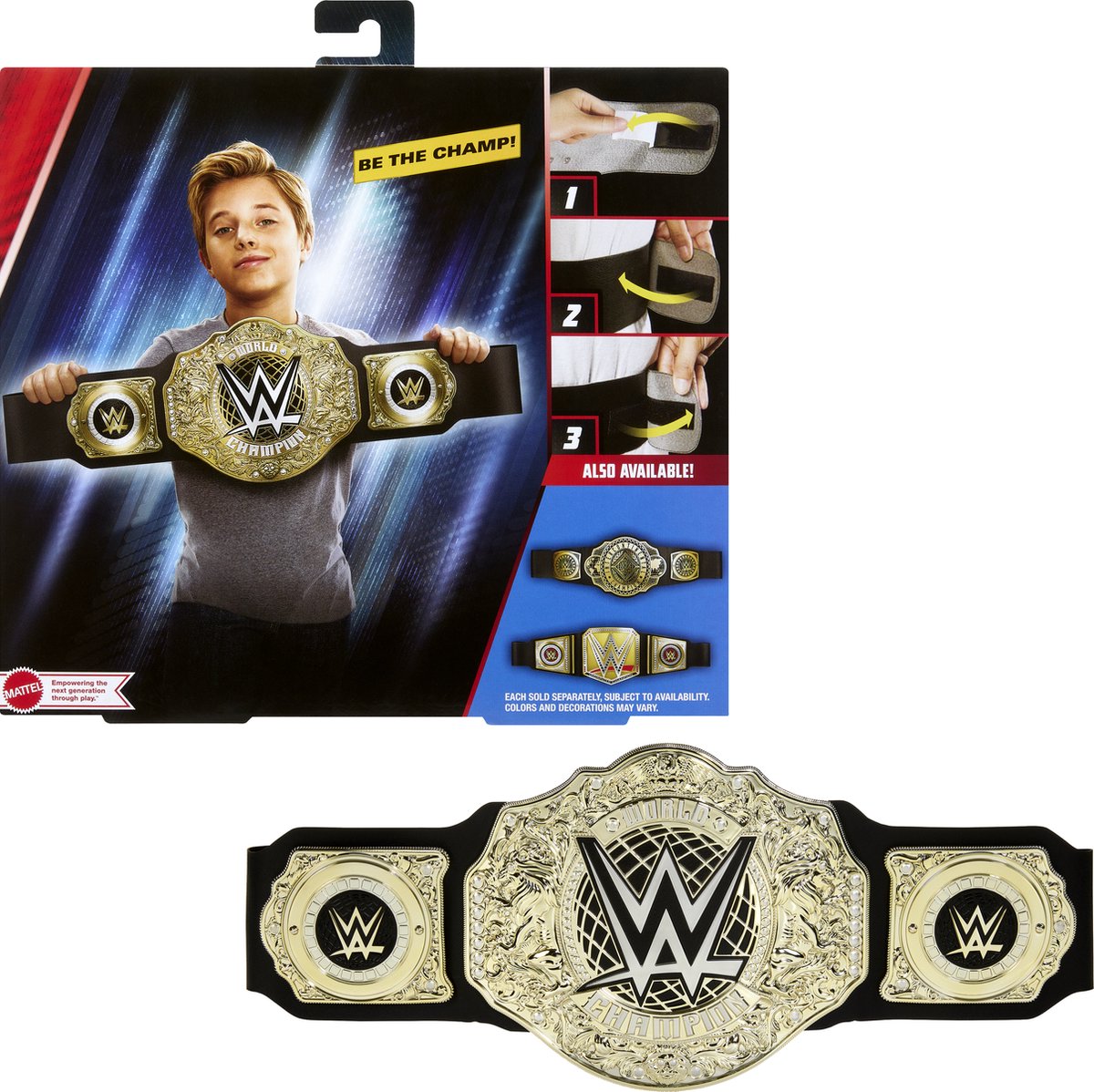 Jouet de ceinture de championnat de la WWE Mattel - Championnat du monde des poids lourds.