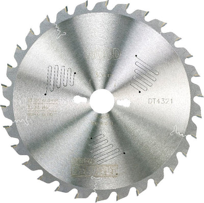 Lame de scie circulaire Dewalt pour le bois | extrême | ø 250mm trou d'axe 30mm 30t - dt4321-qz