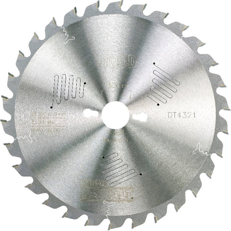 Lame de scie circulaire Dewalt pour le bois | extrême | ø 250mm trou d'axe 30mm 30t - dt4321-qz