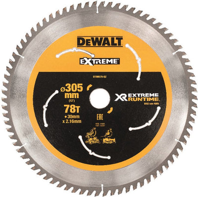 Accessoires Dewalt lame de scie circulaire à autonomie extrême 305 mm x 30 mm 80t - dt99576-qz