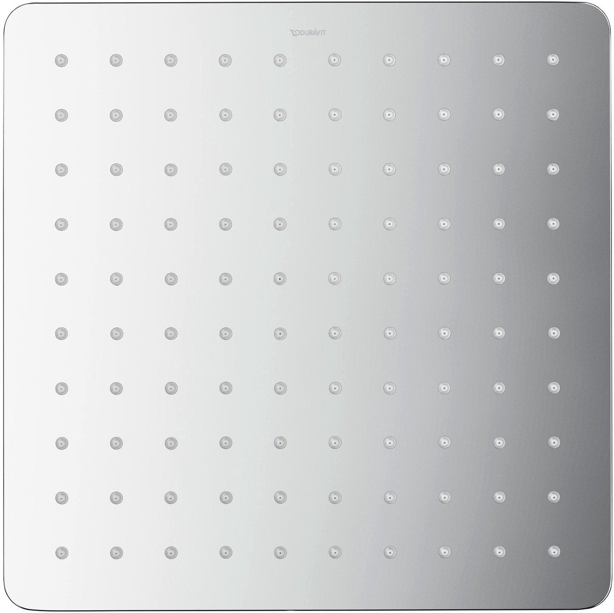 Douche à effet pluie Duravit carrée 300 mm - pomme de douche - easyclean - réglable - chrome brillant
