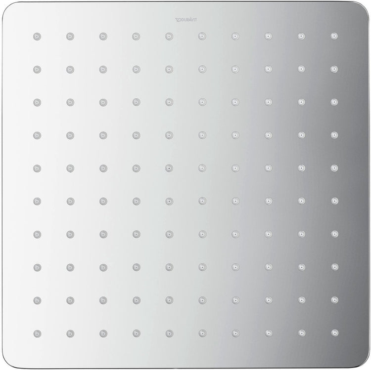 Douche à effet pluie Duravit carrée 300 mm - pomme de douche - easyclean - réglable - chrome brillant
