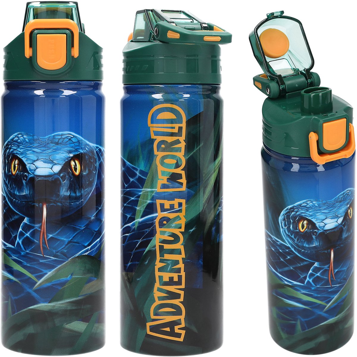 Depesche - gourde Adventure World en acier inoxydable - tuyau