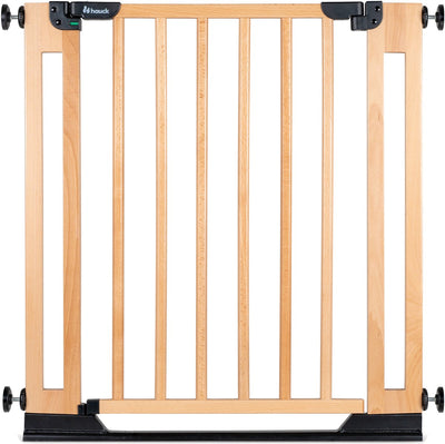 Hauck clear step easyclose eco - porte et portail d'escalier robustes en bois de hêtre - hêtre