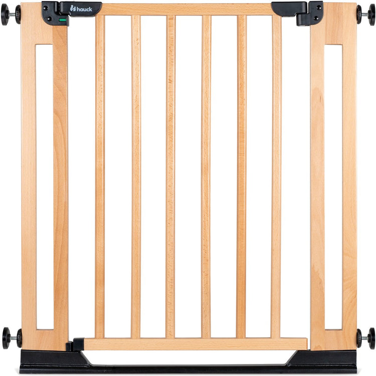 Hauck clear step easyclose eco - porte et portail d'escalier robustes en bois de hêtre - hêtre