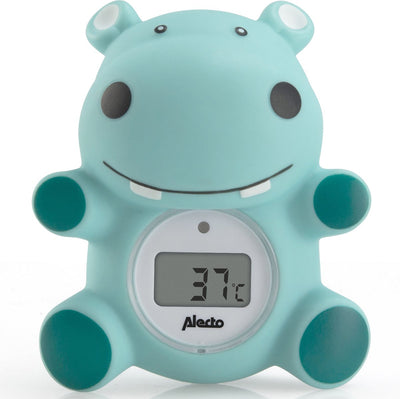 Thermomètre hippopotame Alecto baby bc-11 - mesure de la température de l'eau du bain