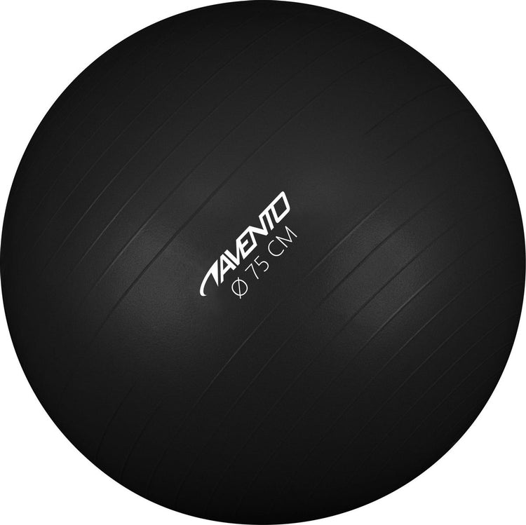 Ballon de gymnastique Avento fitness - ø 75 cm - noir