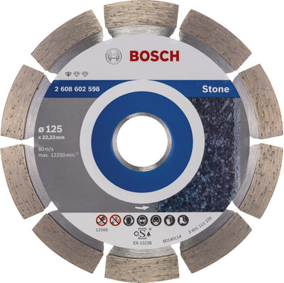 Bosch - disque à tronçonner diamanté standard pour pierre 125 x 22,23 x 1,6 x 10 mm