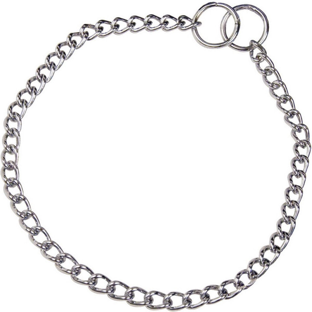 Collier pour chien Hs Sprenger argent 2,5 mm torsadé à gauche (60 cm)