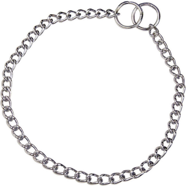 Collier pour chien Hs Sprenger argent 2,5 mm torsadé à gauche (60 cm)