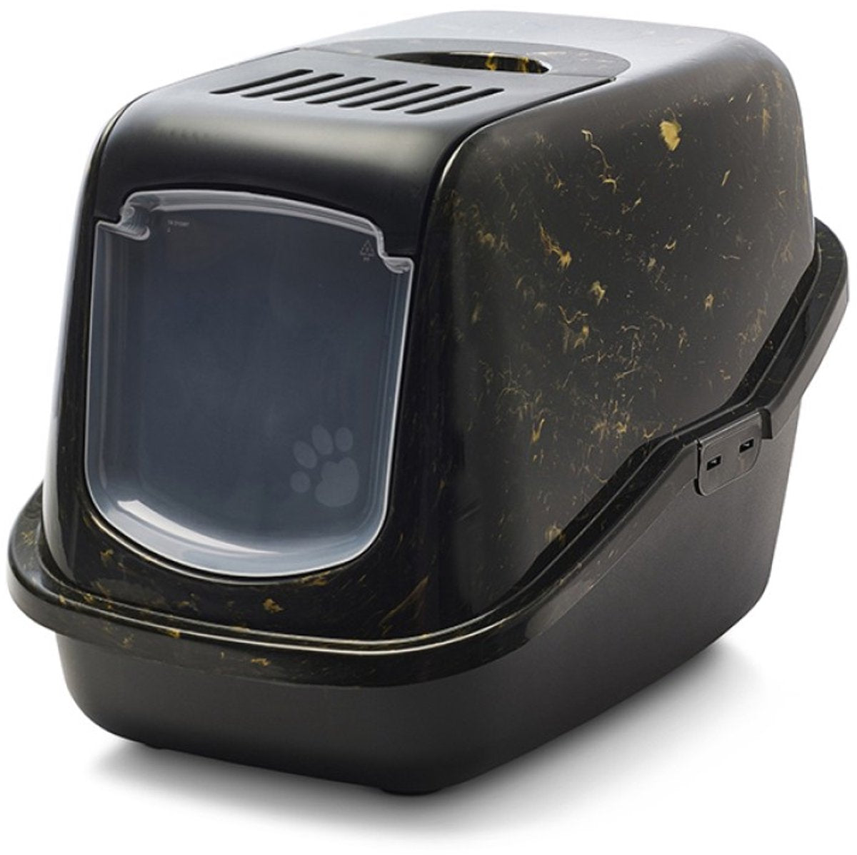 SAVIC KATTENBAK NESTOR Marble Black Gold