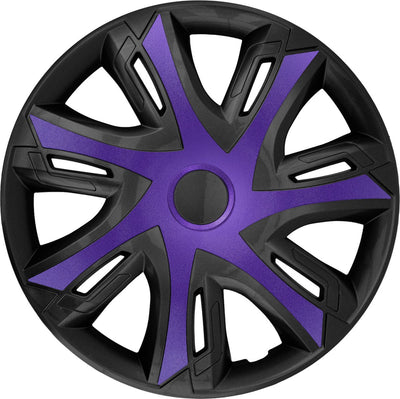 Nrm - enjoliveurs n-power 14 - lot de 4 pièces - violet noir