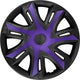 Nrm - enjoliveurs n-power 14 - lot de 4 pièces - violet noir