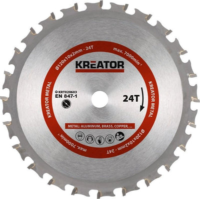 Kreator krt020603 lame de scie bois - 120mm24t