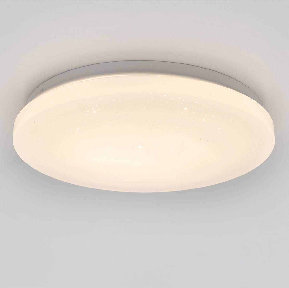 Eglo pogliola-e plafonnier - applique - LED - ø 26 cm - blanc - étoiles - scintillant
