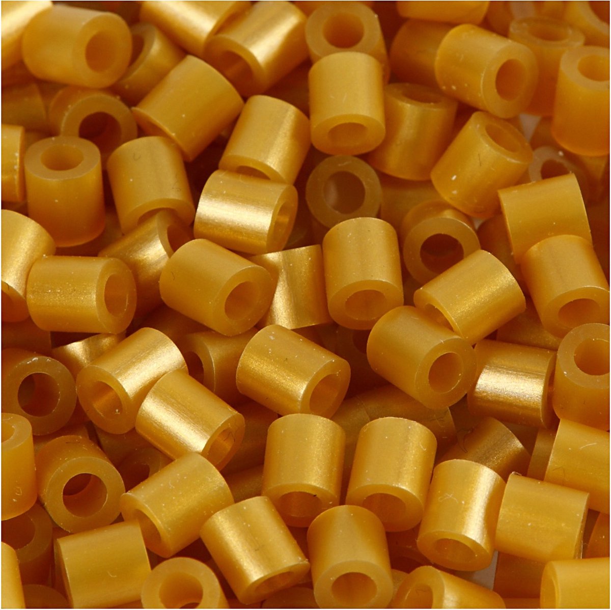 Perles à repasser Nabbi, dim. 5x5 mm, diamètre intérieur 2,5 mm, moyen, or (32263), 6000 pièces 1 boîte