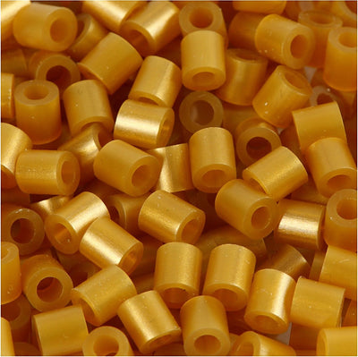Perles à repasser Nabbi, dim. 5x5 mm, diamètre intérieur 2,5 mm, moyen, or (32263), 6000 pièces 1 boîte