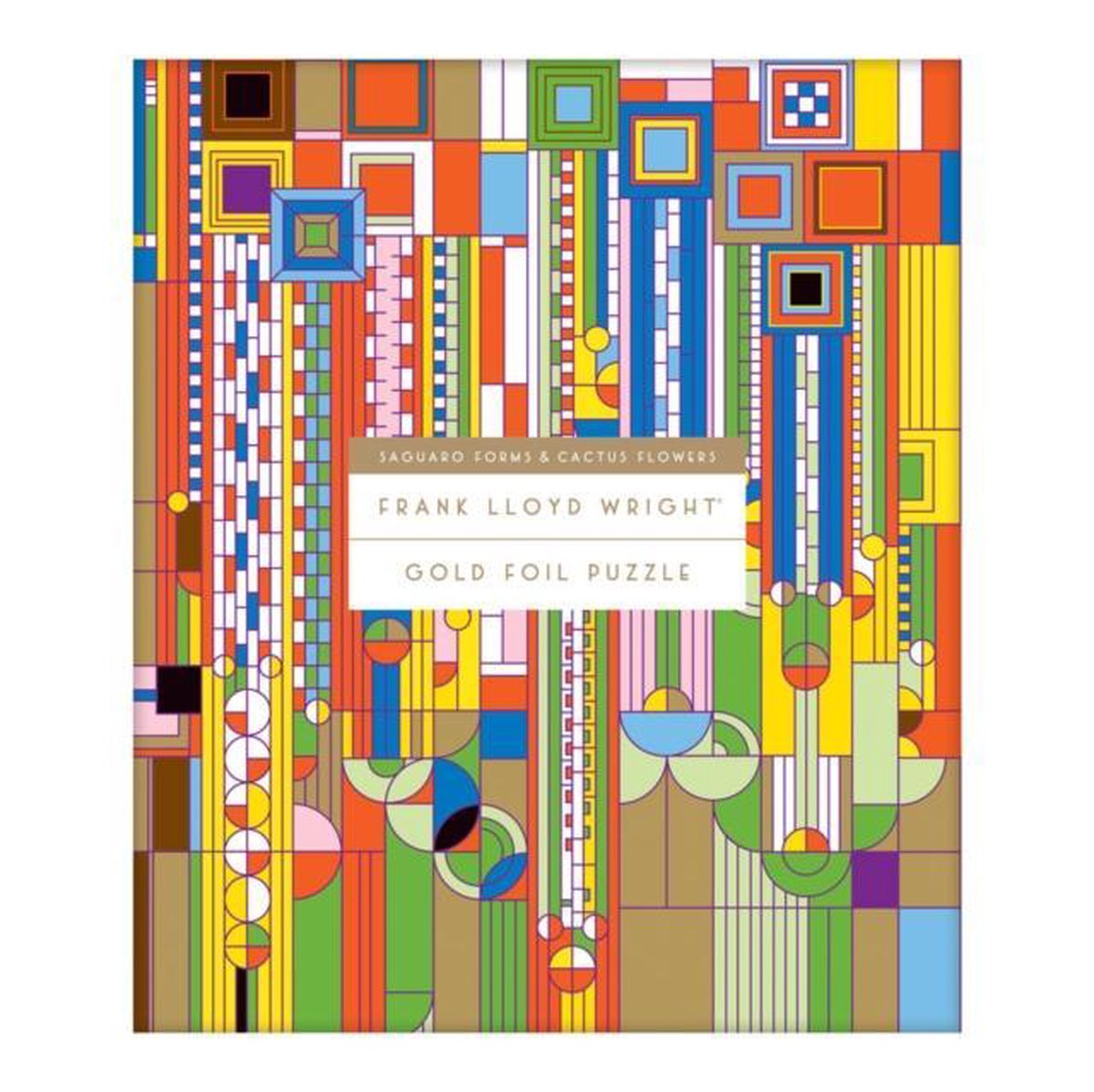 Mudpuppy frank lloyd wright saguaro formes et fleurs de cactus