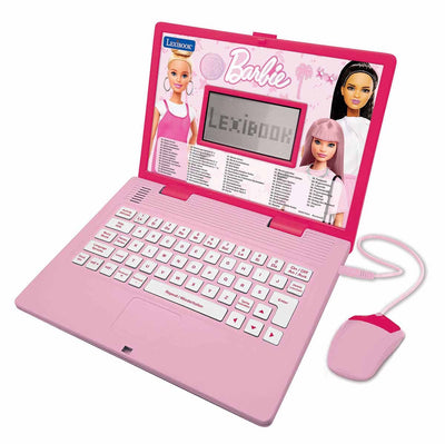 Lexibook barbie ordinateur portable éducatif bilingue - 124 activités en anglais allemand