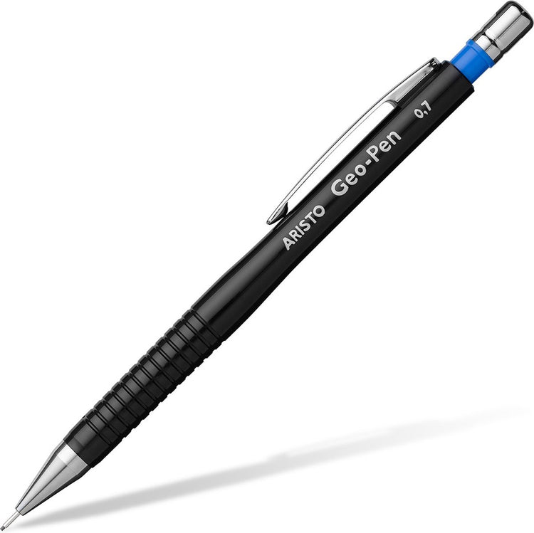 Porte-mine Aristo - géo-pen - largeur de trait 0,7 mm - dureté hb - avec gomme - noir bleu - ar-85007