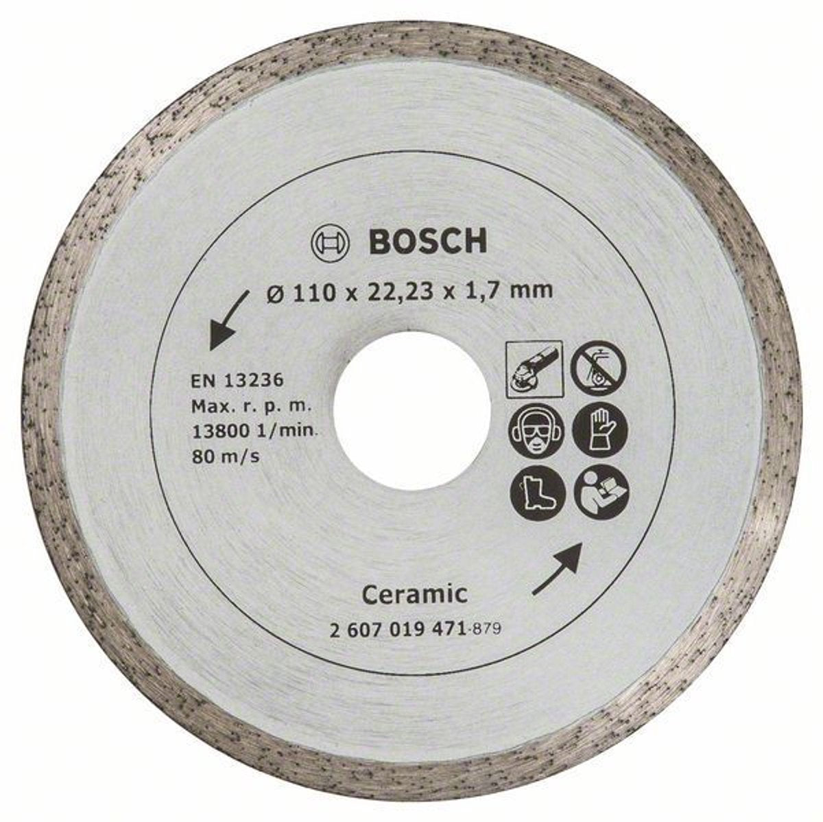 Disque diamant Bosch 110mm - carrelage