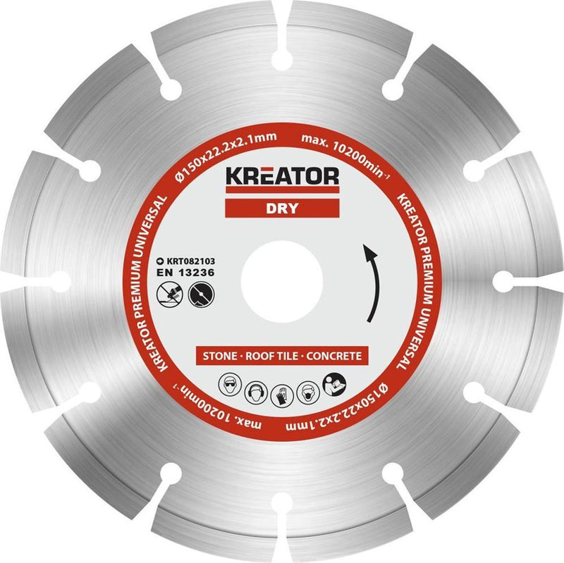 Disque à tronçonner diamanté Kreator krt082103 – ø150mm