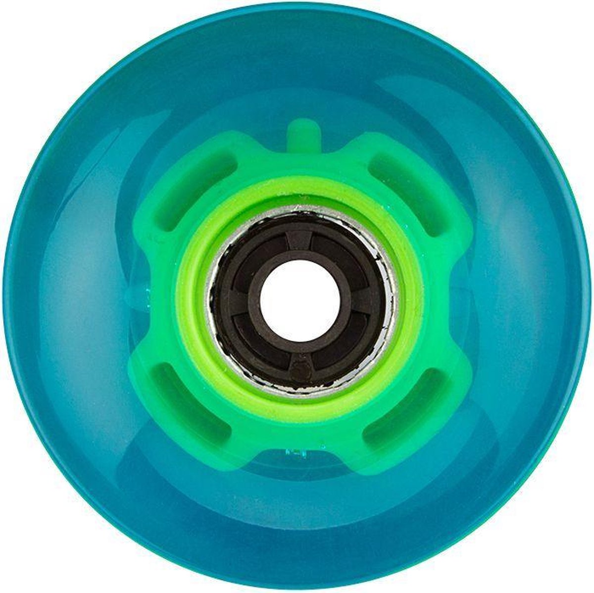Nijdam Roues LED pour planche flip grip - 60 x 45 mm - bleu fluoro vert