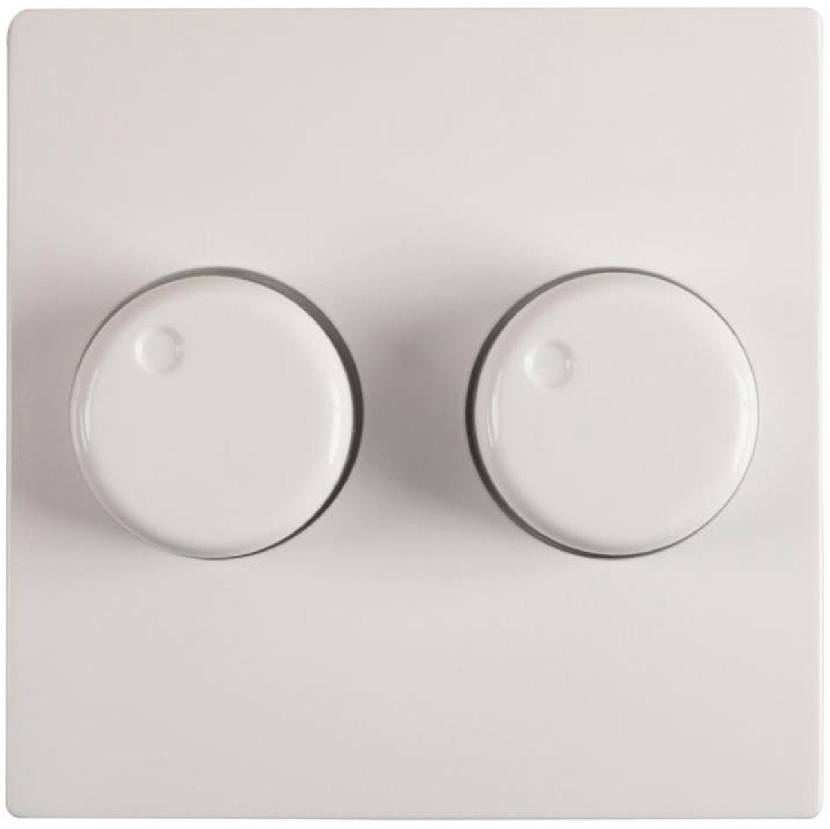 Plaque centrale Gira pour variateur duo – blanc – convient pour st55