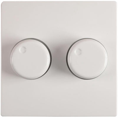 Plaque centrale Gira pour variateur duo – blanc – convient pour st55