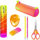 Maped office maped neon bundle – trousse à crayons, kit de dessin et ciseaux pour enfants