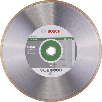 Bosch - disque à tronçonner diamanté standard pour céramique 350 x 30+25,40 x 2 x 7 mm