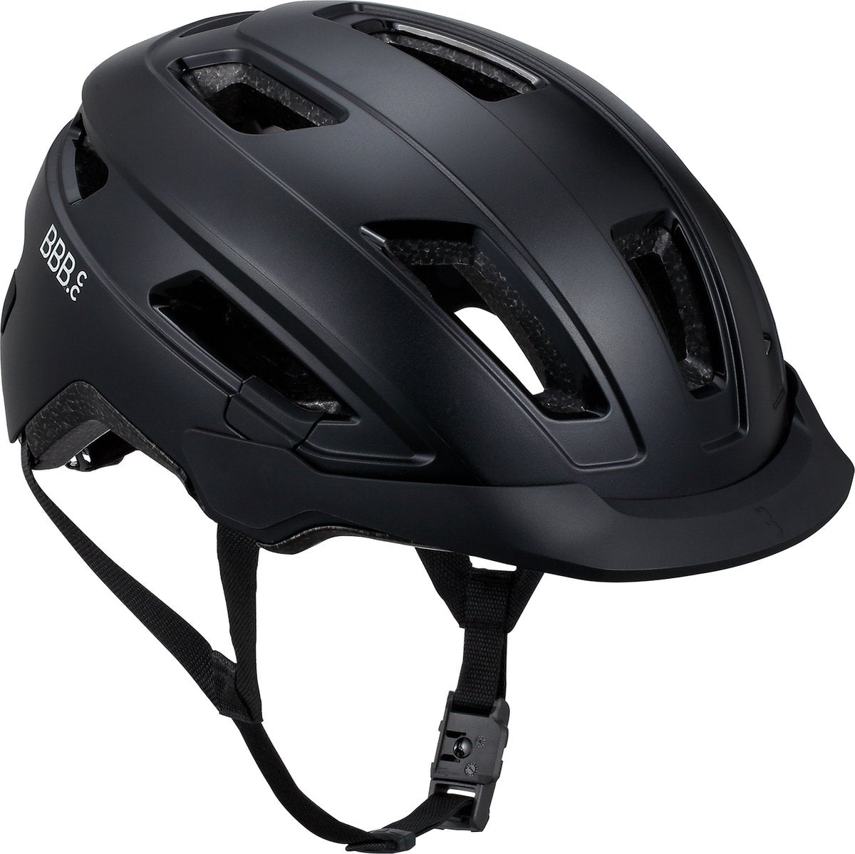 Bbb cycling dice casque de vélo e-bike - casque de vélo unisexe adultes - avec coque ABS et fermeture magnétique fidlock - casque de vélo vélo électrique femme - noir - grand : 58-61 cm - bhe-180